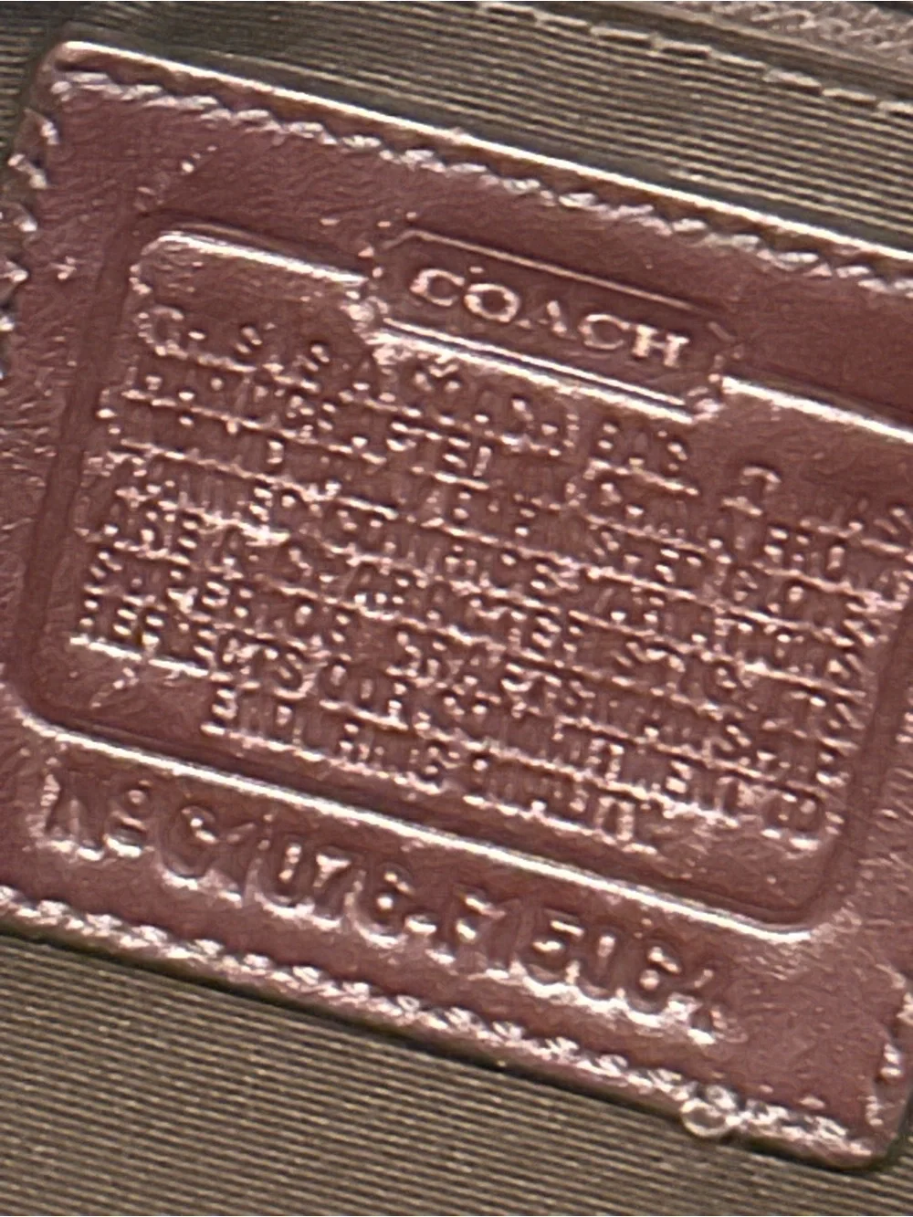 Coach f15064 tan